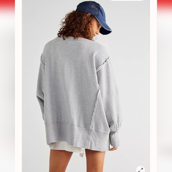 *RARE* S/O FREE PEOPLE Camden Sweatshirt We The Free - Picture 3 of 11